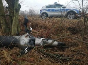 W rowie zakończył ucieczkę przez policją.