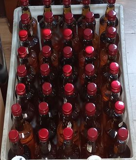 Nielegalny alkohol zabezpieczony.