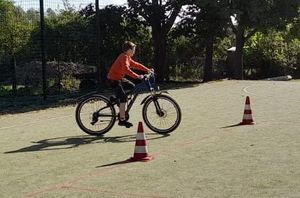 W Szkole Podstawowej w Czarnoborsku odbył się egzamin na kartę rowerową.