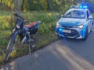 Pościg za motorowerzystą.