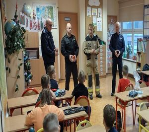 Policjant i Strażak w szkole