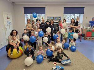 A MOJA MAMA JEST-  POLICJANTKĄ! Spotkanie z przedszkolakami.