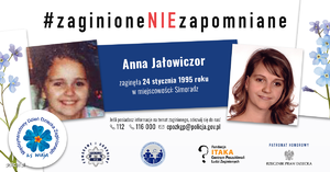 #zaginioneNIEzapomniane – wciąż czekamy na Anię