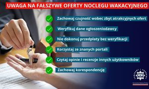 Fałszywa oferta wakacyjnego noclegu - jak działają oszuści i jak się chronić