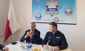 Wizyta ministra i posła w górowskiej Komendzie Policji