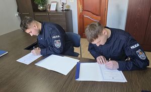 Ślubowanie nowo przyjętych funkcjonariuszy