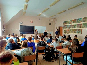 Spotkanie funkcjonariusza w szkole- prelekcja